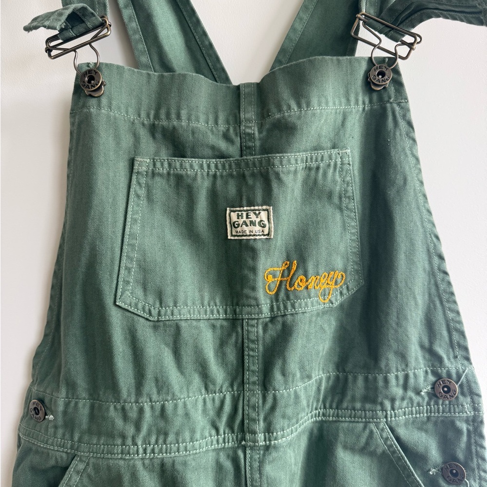 Hey Gang Made in USA Knee Patch Overalls